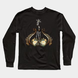 Cute steampunk giraffe Long Sleeve T-Shirt